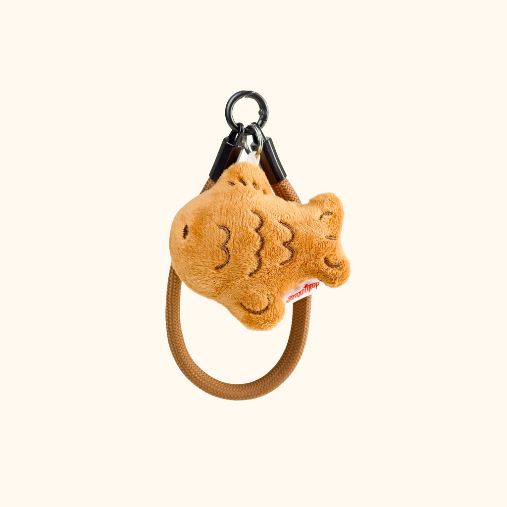 Mini Taiyaki Plush Bag Charm in White