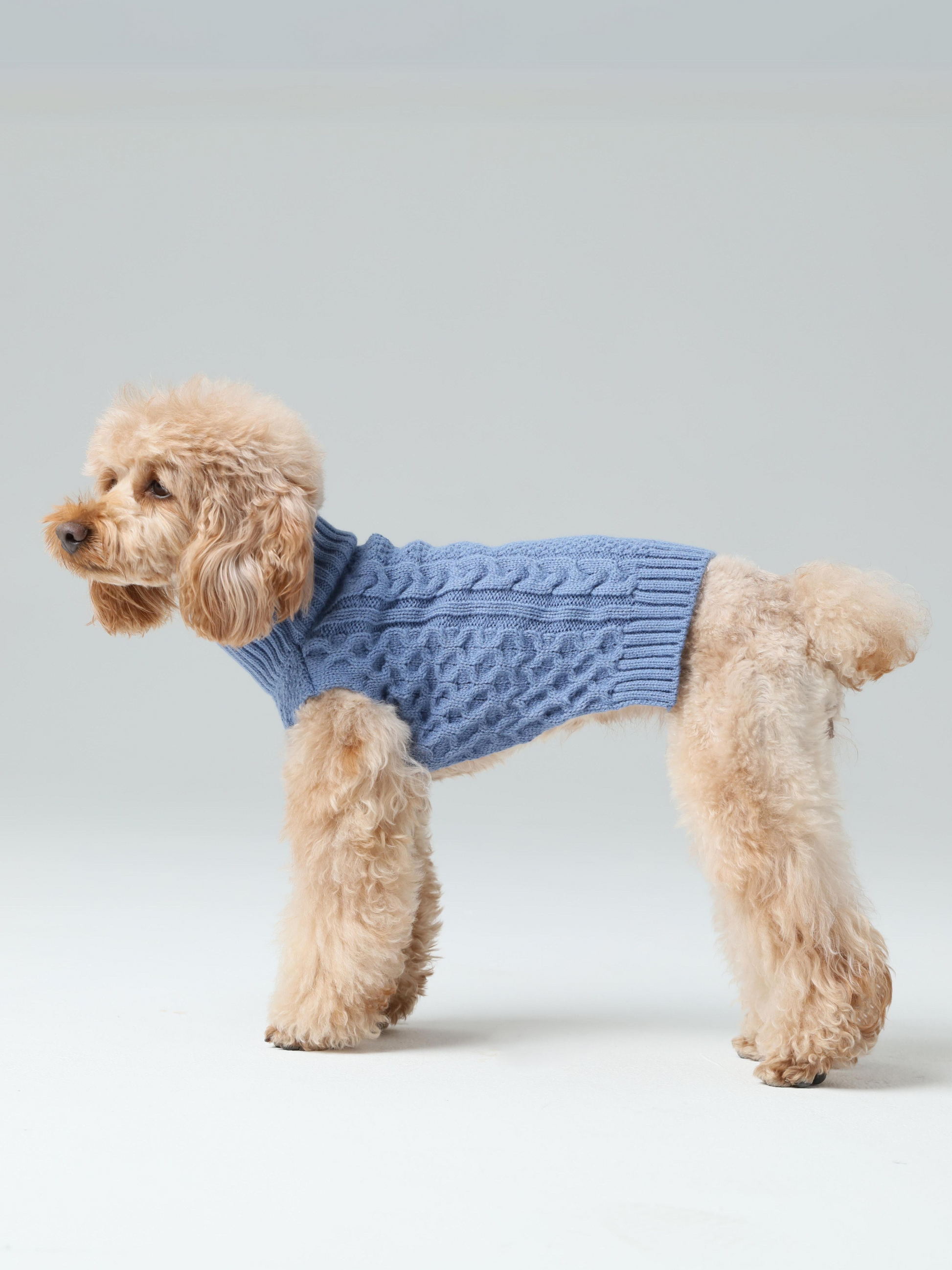 Ice Blue Pet Sweater Vest