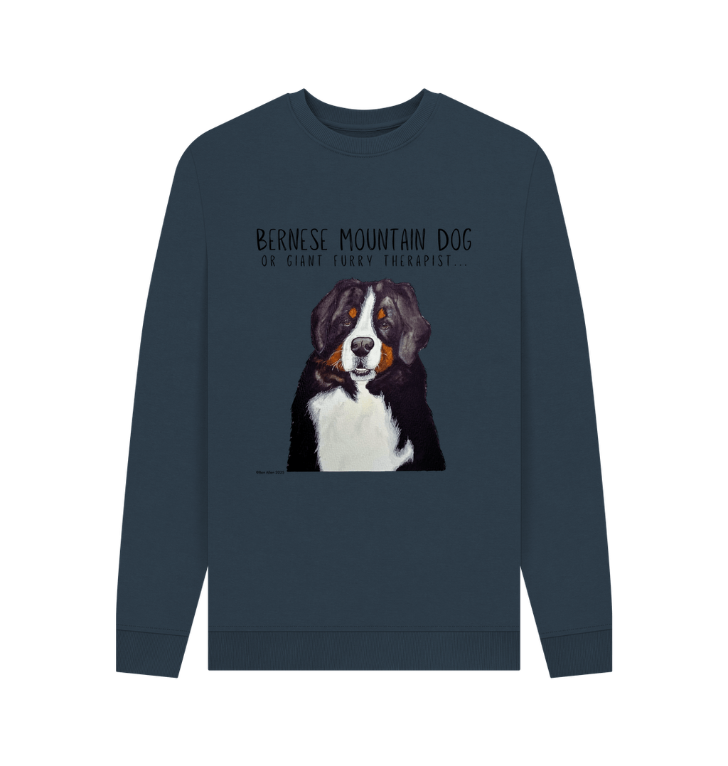 Get Cozy with Your Giant Furry Therapist – Bernese Mountain Dog Sweatshirt!
