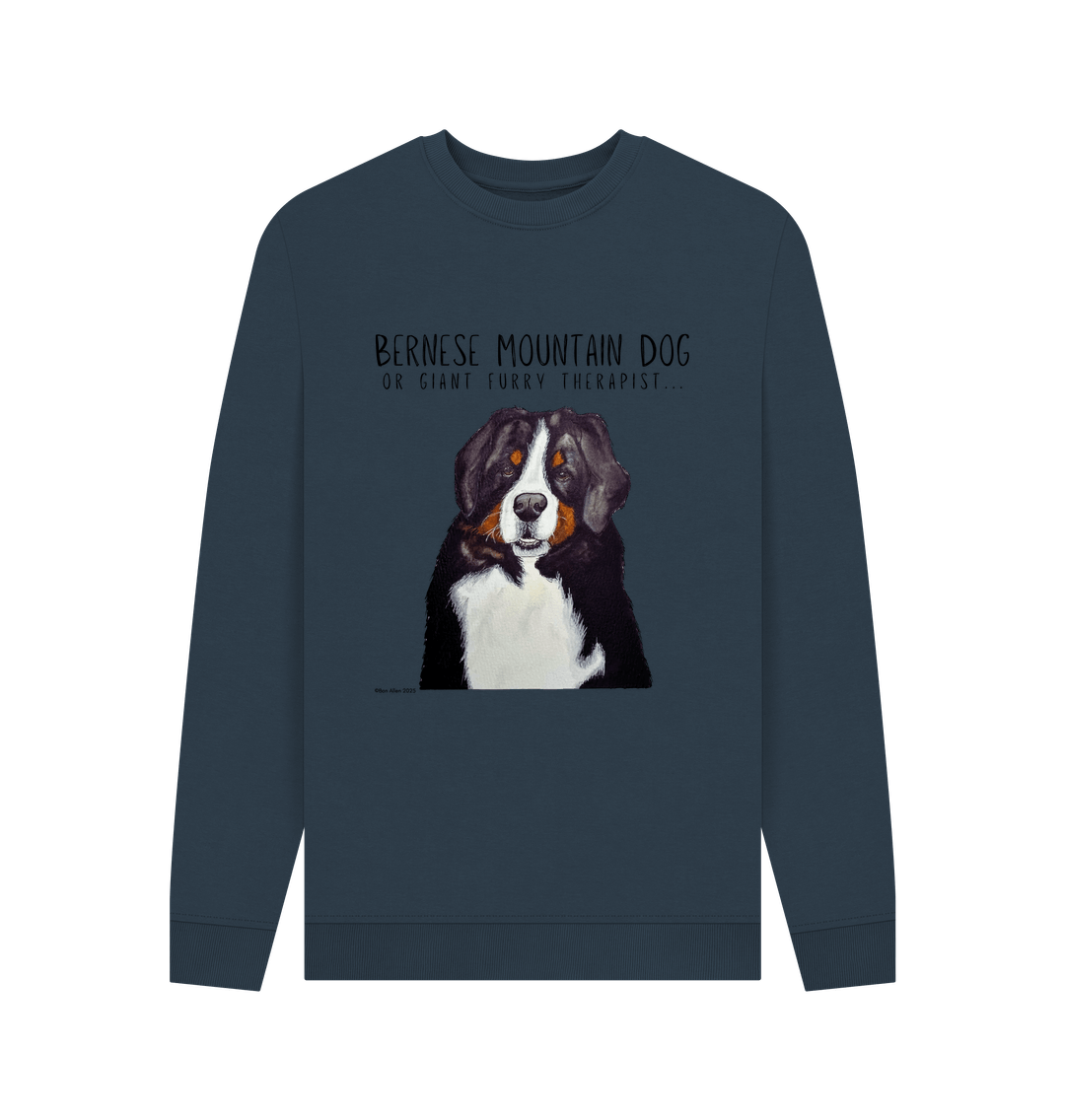 Get Cozy with Your Giant Furry Therapist – Bernese Mountain Dog Sweatshirt!