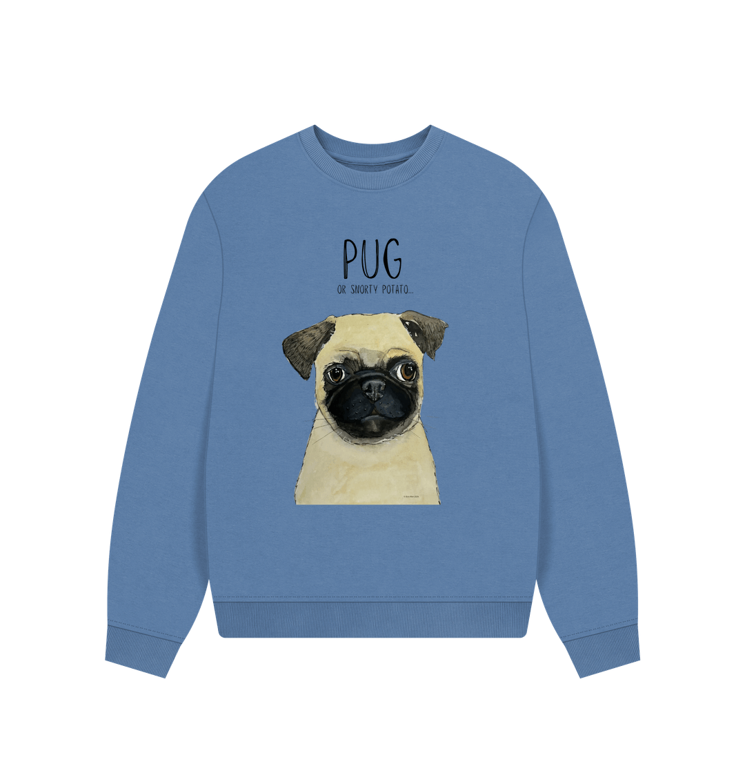 Pug Women's Oversized Sweatshirt