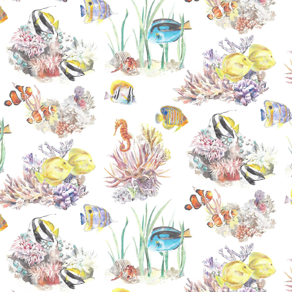 Coral Reef Watercolour Wallpaper