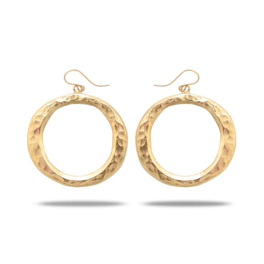 Infinity Bronze Earrings Handcrafted