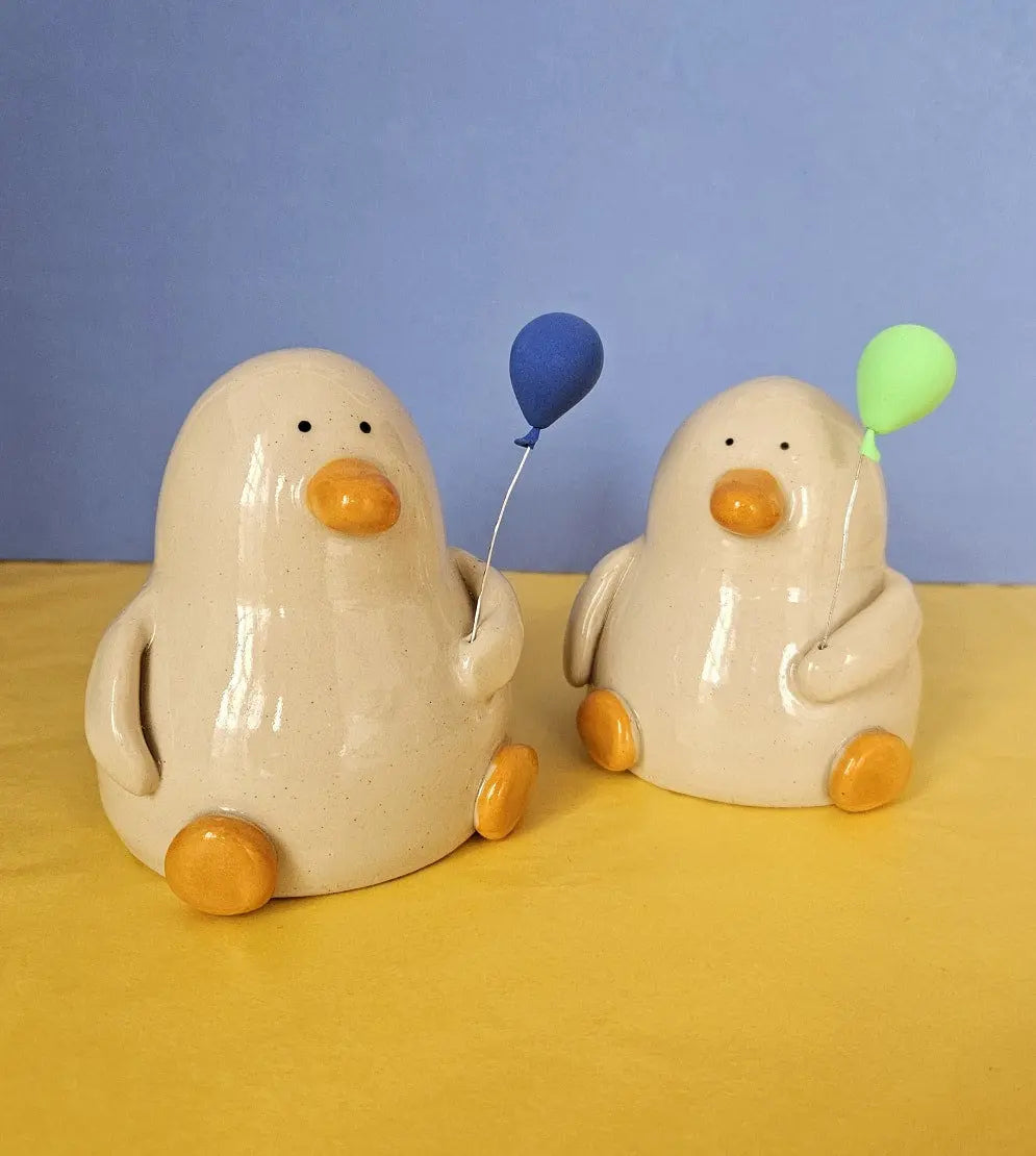Trent at the Event Balloon Duck Handmade Ceramic