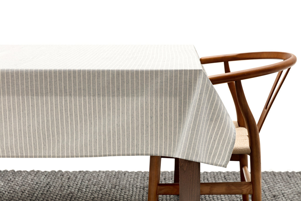Pinstripe Cotton Tablecloth