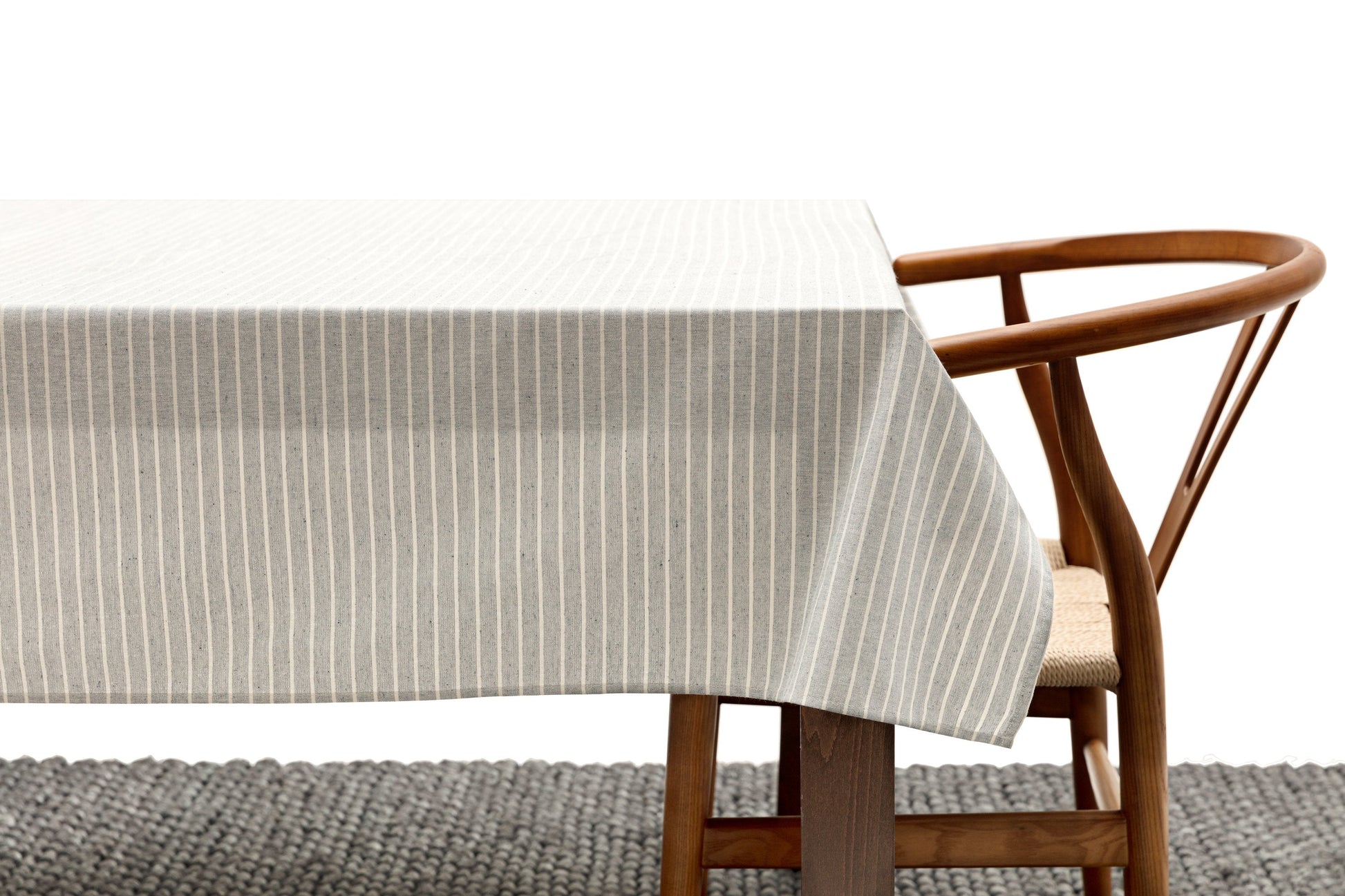 Pinstripe Cotton Tablecloth