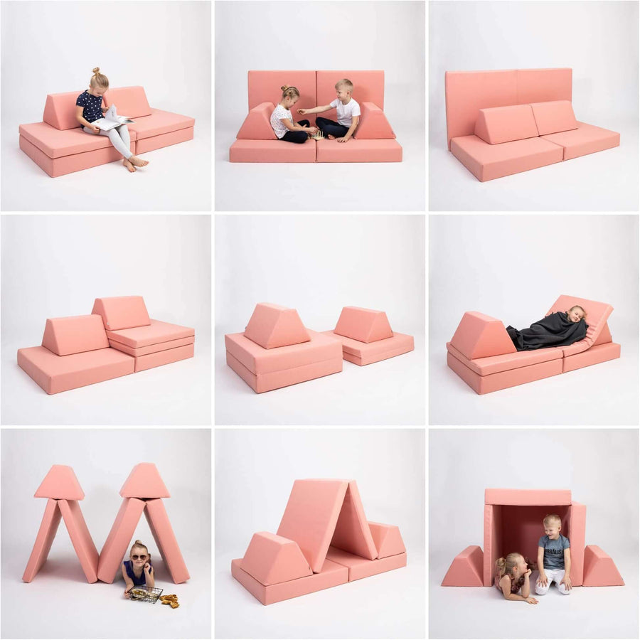 Monboxy Kids Sofa Set – Montessori Inspired Multifunctional Play Sofa by Monboxy at www.brixbailey.com