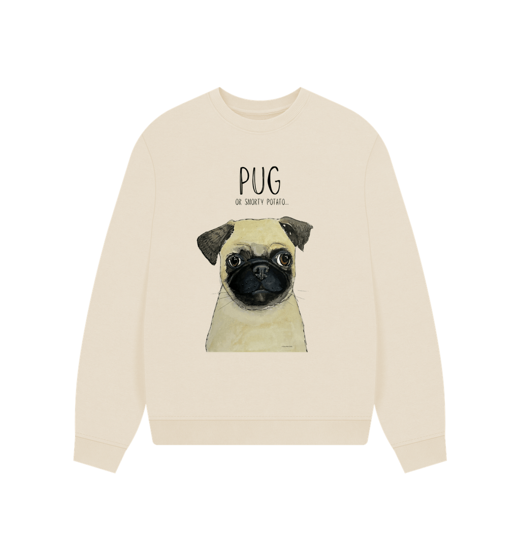 Pug Women's Oversized Sweatshirt