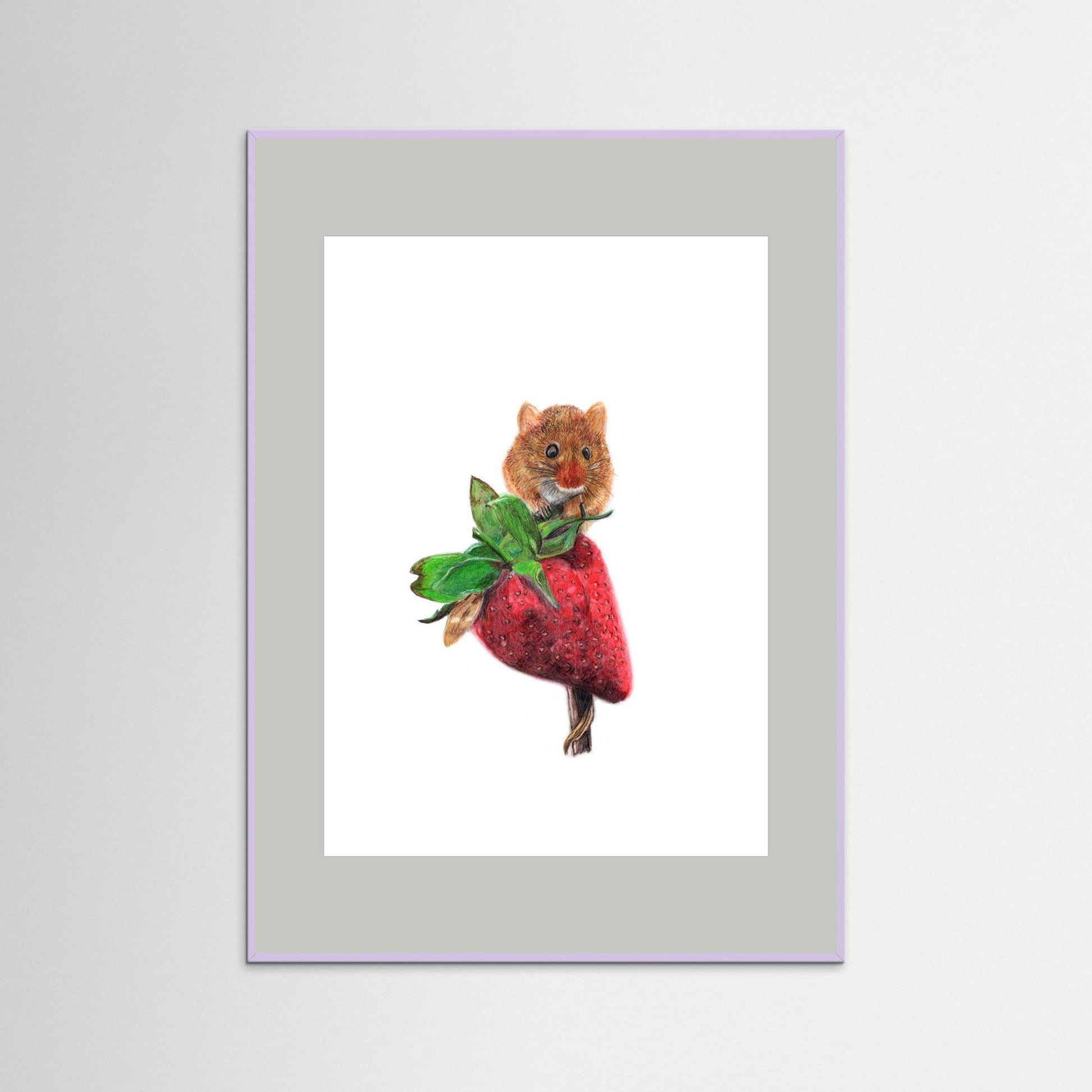 Field Mouse Wildlife Art Print | Wildlife Wall Art for Nature Lovers