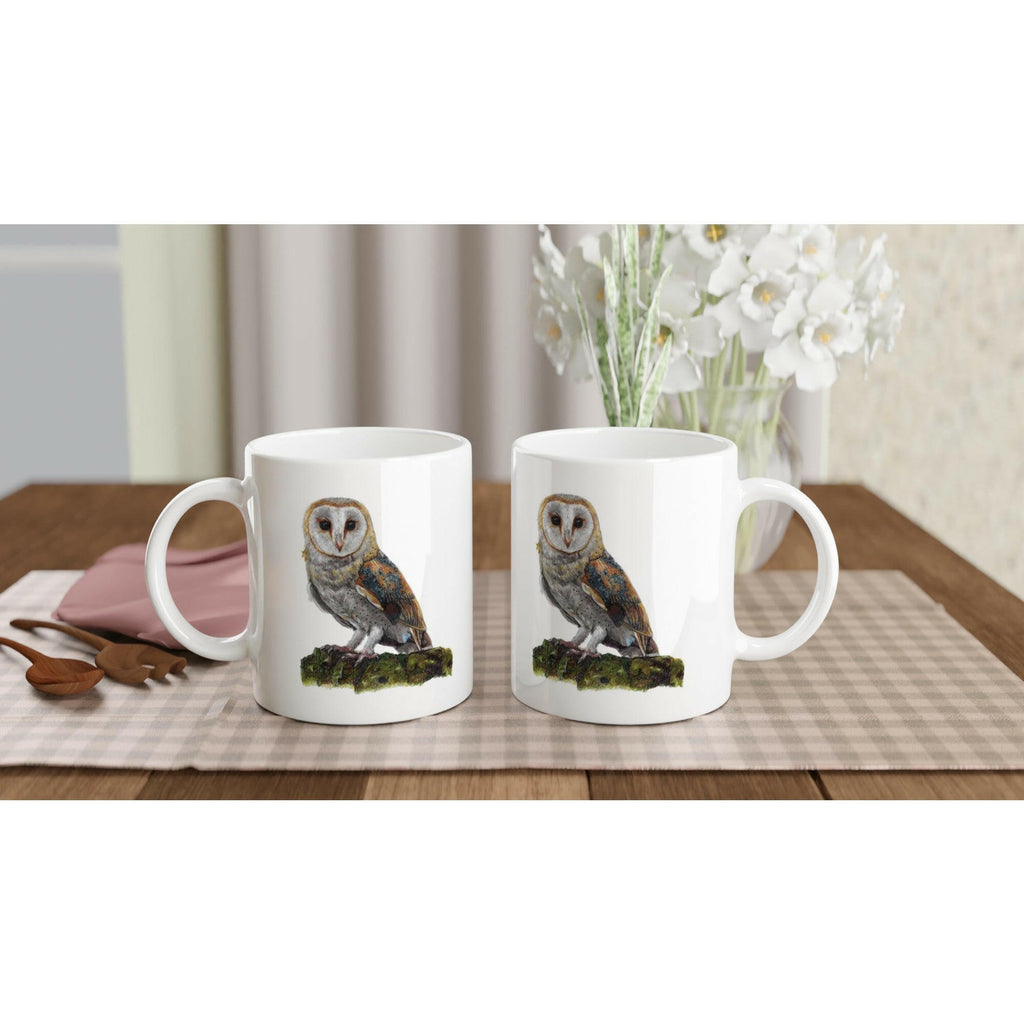 Barn Owl Mug – 11oz Ceramic Wildlife Coffee Cup