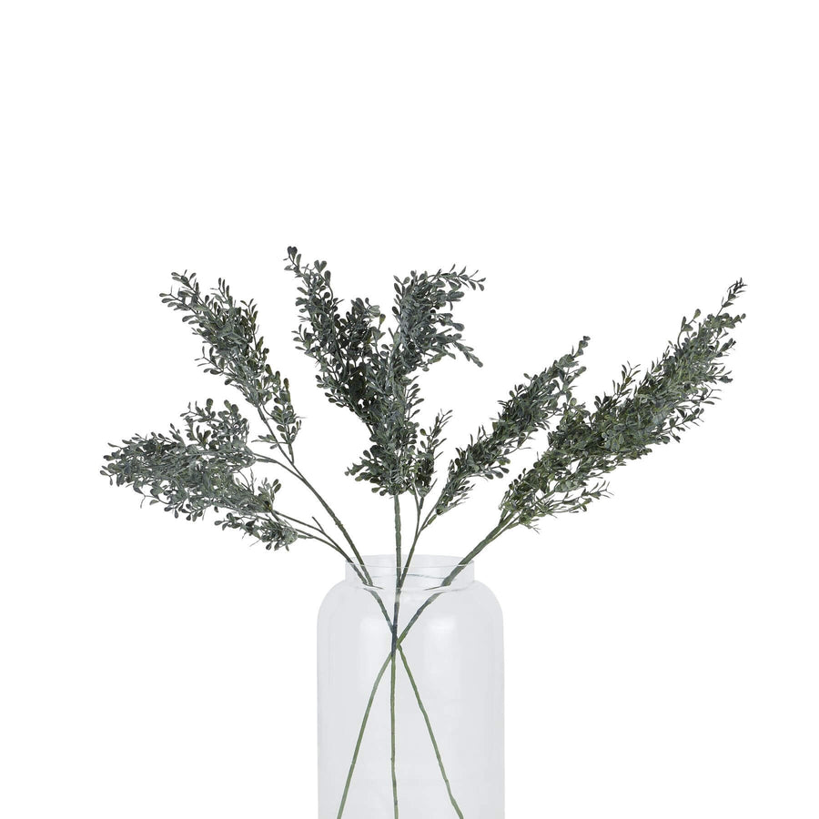 Blackened grass spray stem, 75cm tall, matte black plastic decor for modern interiors by Sostter at brixbailey.com