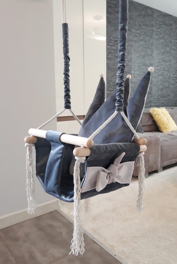 Crown Shaped Cushion Swing for Kids – Luxurious & Safe by Kai aš mažas buvau at www.brixbailey.com