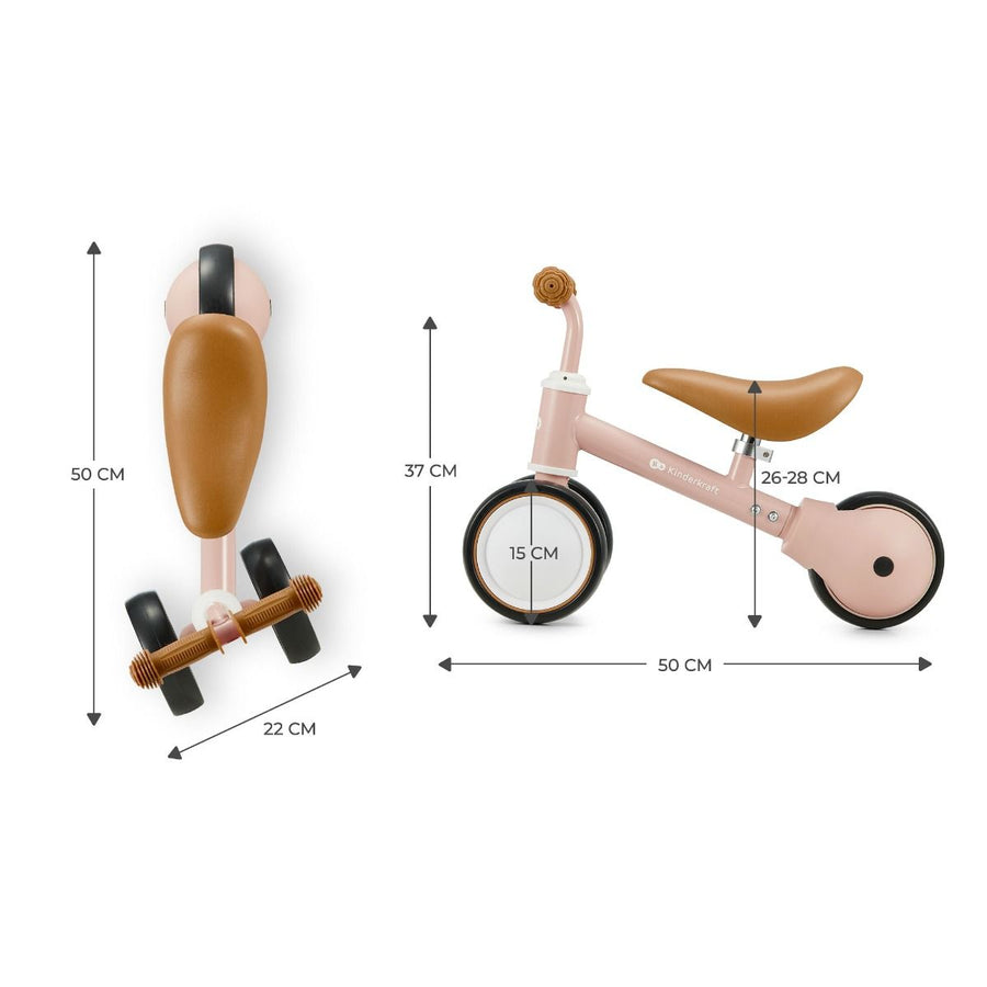 CUTIE Balance Bike for Toddlers – Safe & Adjustable with Kitten Print by Kinderkraft at www.brixbailey.com