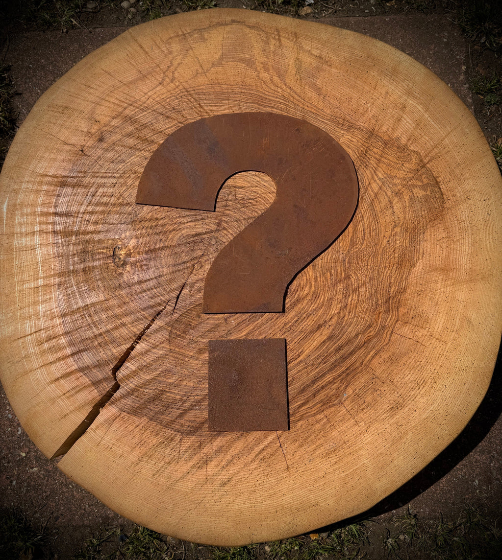 5" Fat Font Rusty Metal Letters A-Z 0-9