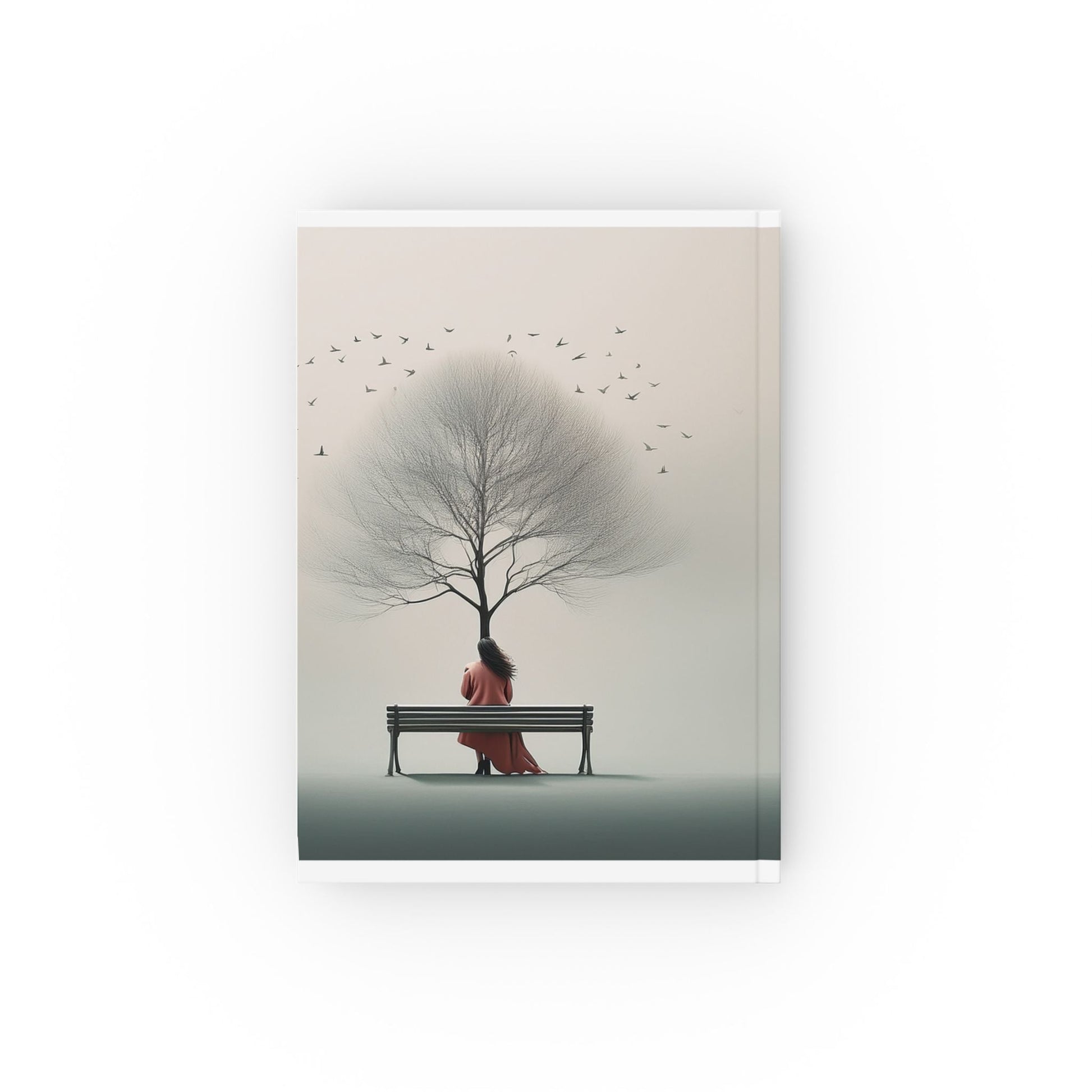 Hardcover Journal – Tree Bench Nature Aesthetic
