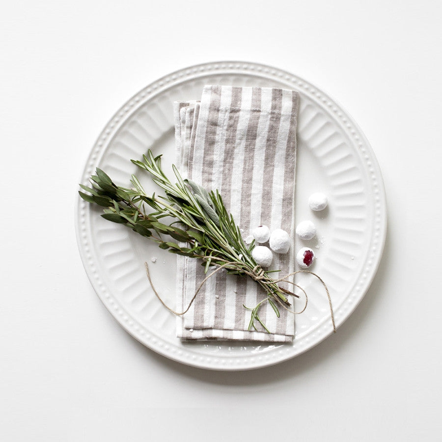 Elegant 100% Linen Napkins – Crafted in Lithuania by Linen Tales at www.brixbailey.com