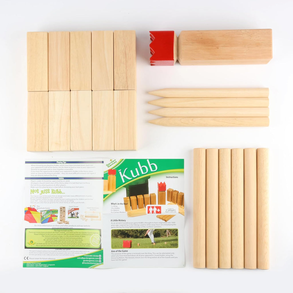 Scandinavian Chess Kubb Game - For Indoor & Outdoor Play