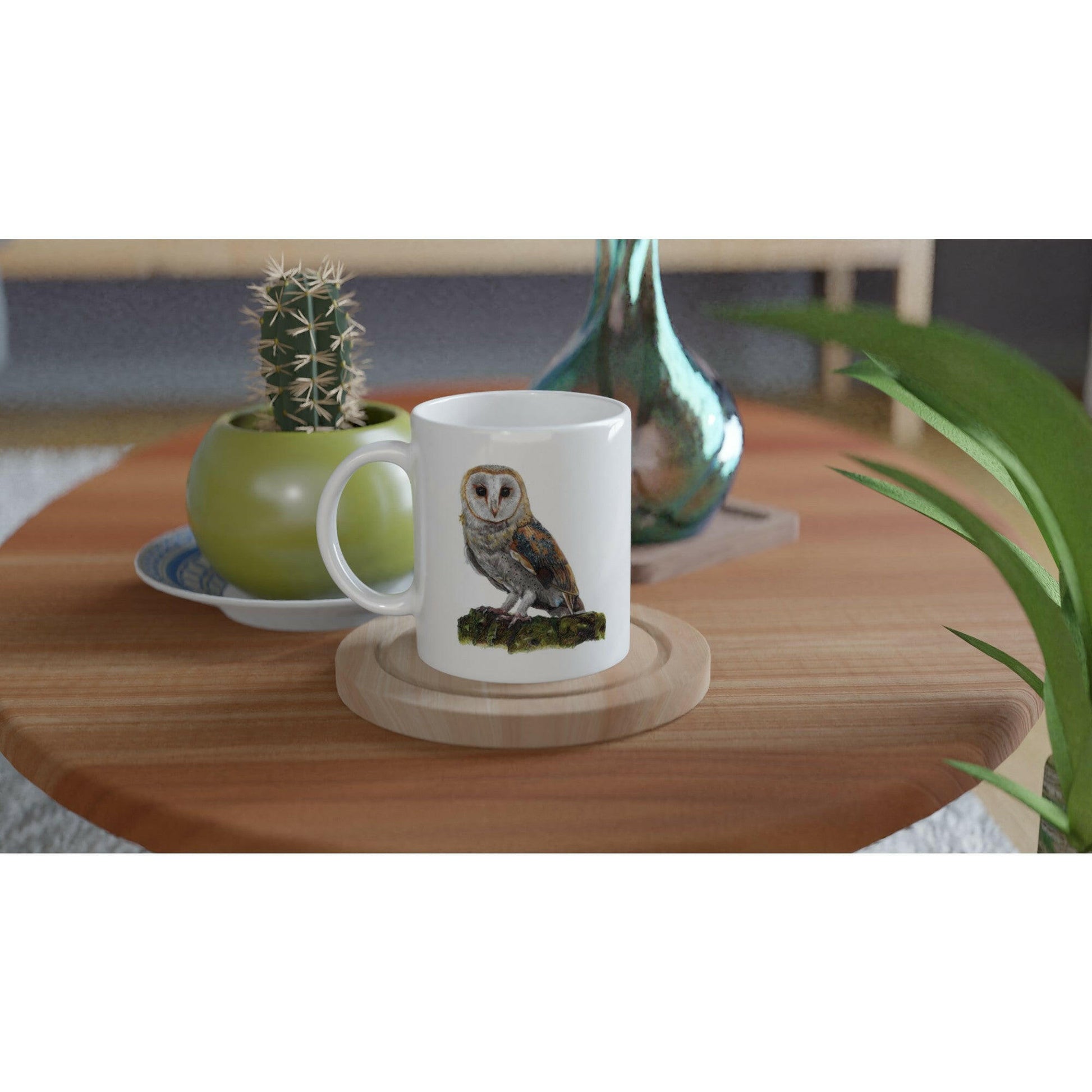 Barn Owl Mug – 11oz Ceramic Wildlife Coffee Cup