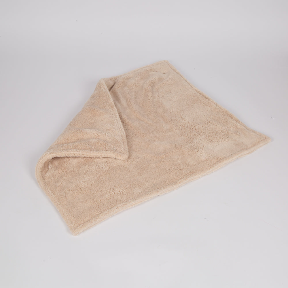 Teddy Bear Beige Dog Blanket by Soho Poms