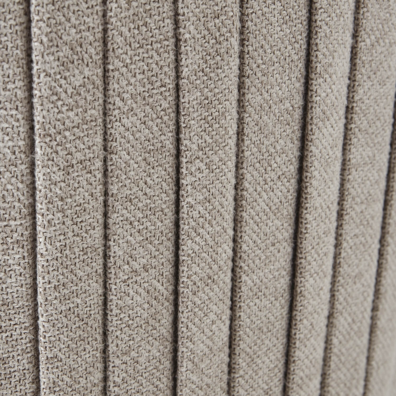 Lily Swivel Ottoman in oatmeal twill fabric, wooden base, 82cm square, neutral-toned home accent with 360-degree rotation. by Sostter at brixbailey.com