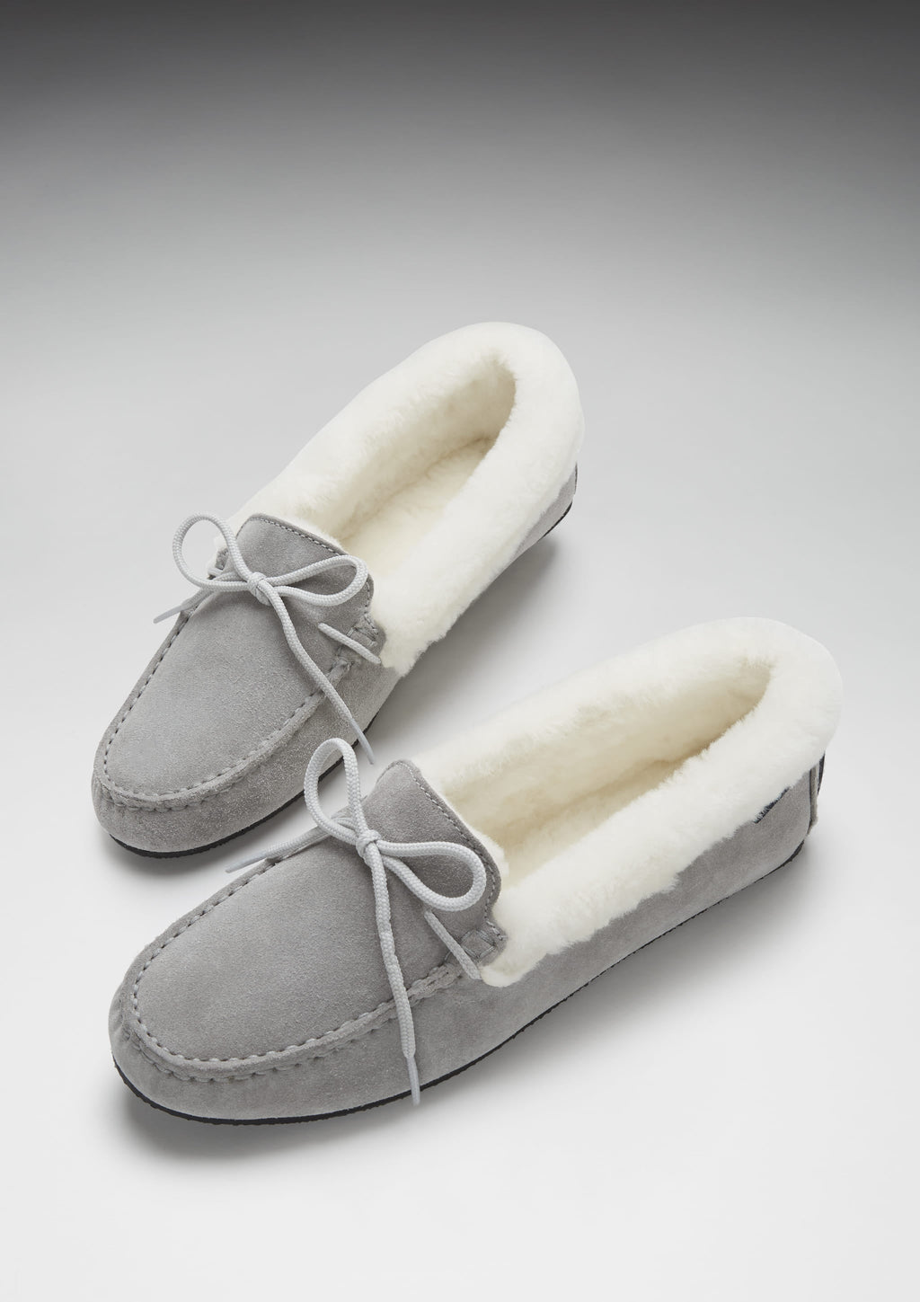 Women's Dove Grey Sheepskin Slippers