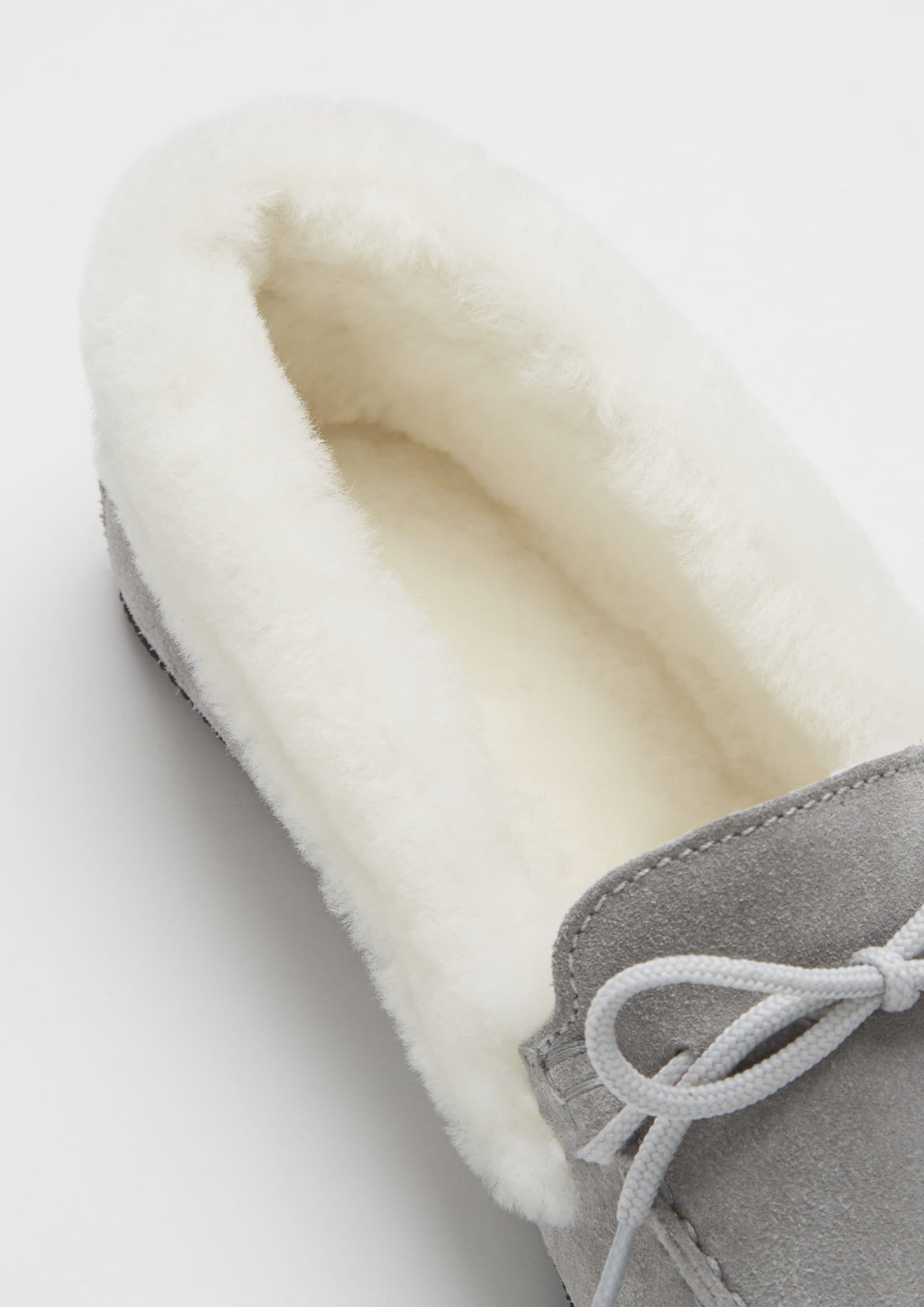 Women's Dove Grey Sheepskin Slippers