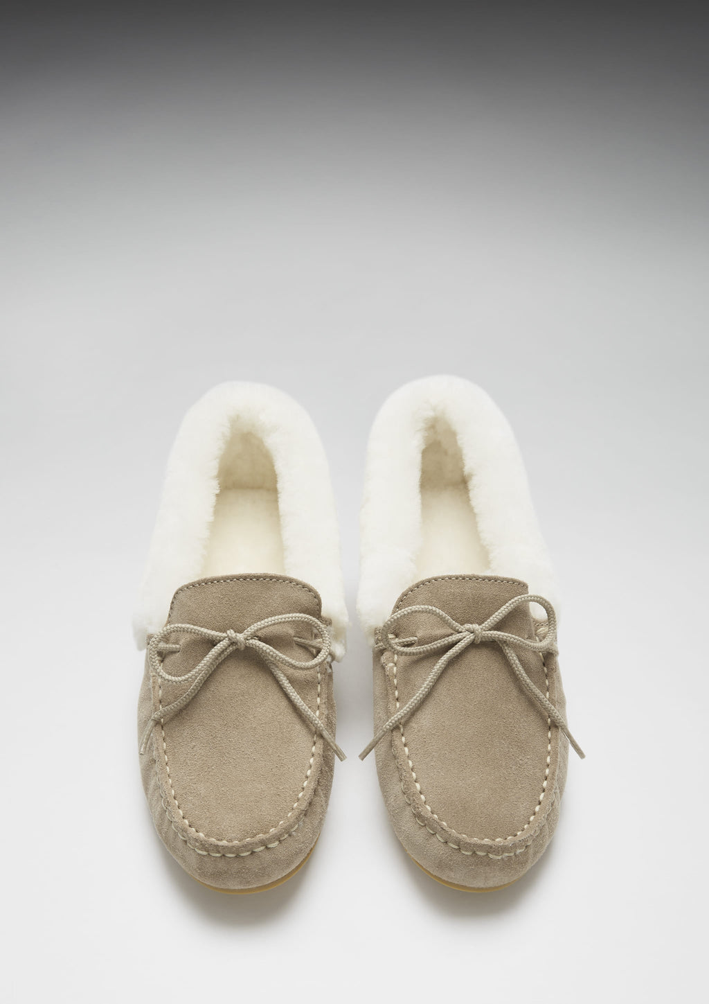 Women's Taupe Sheepskin Slippers