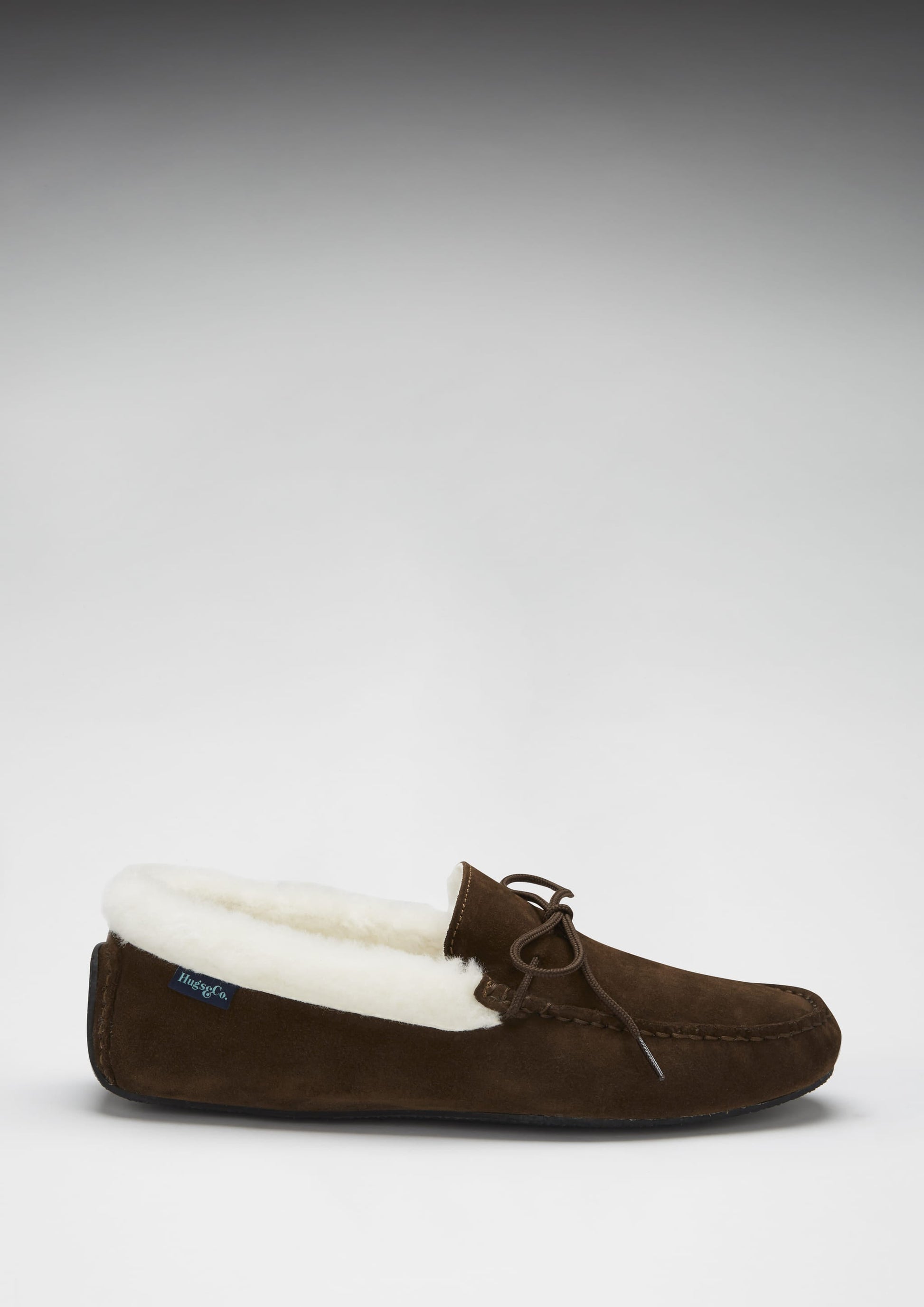 Brown Suede Sheepskin Slippers