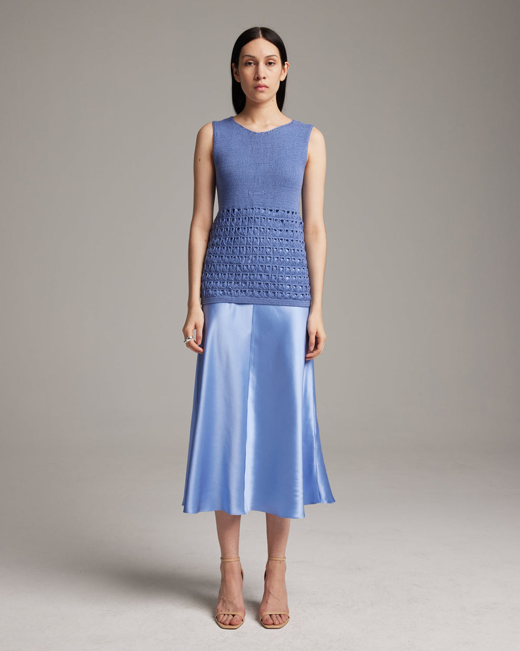 Mesh Knit Linen Tunic