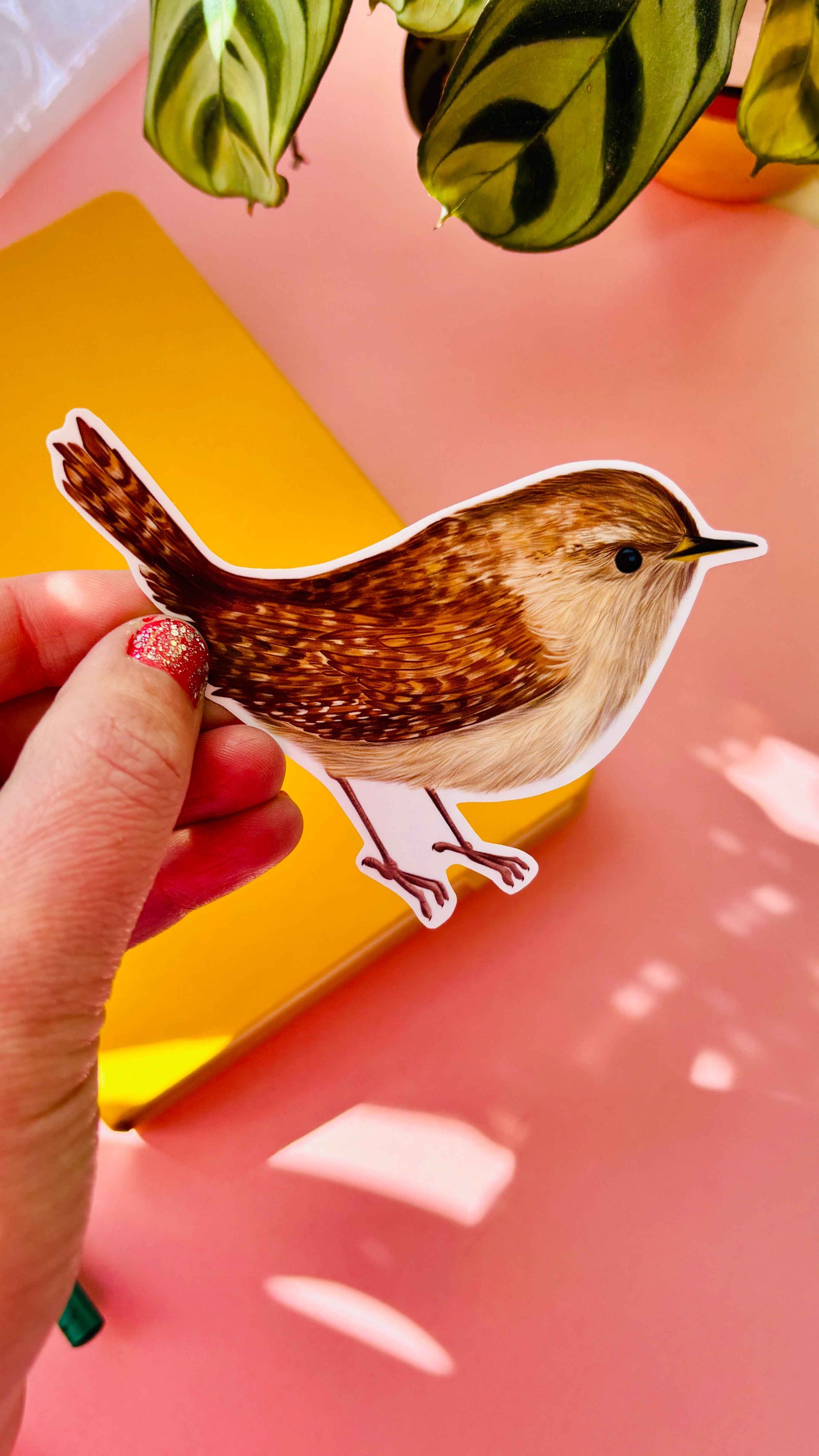 Garden Birds 10cm Vinyl Stickers: Nature Inspired Waterproof Decals