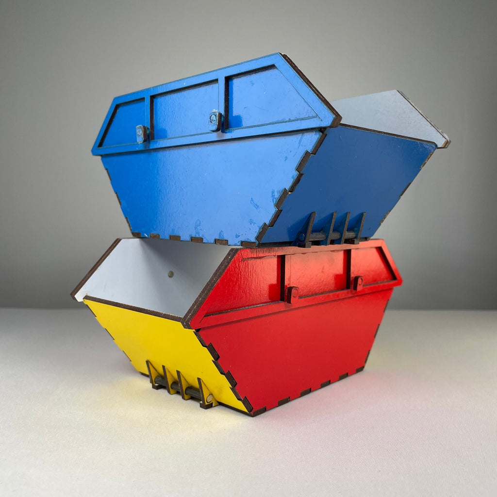 Skip Waste Container - Pre-Built Model by Curious Rabbit ®