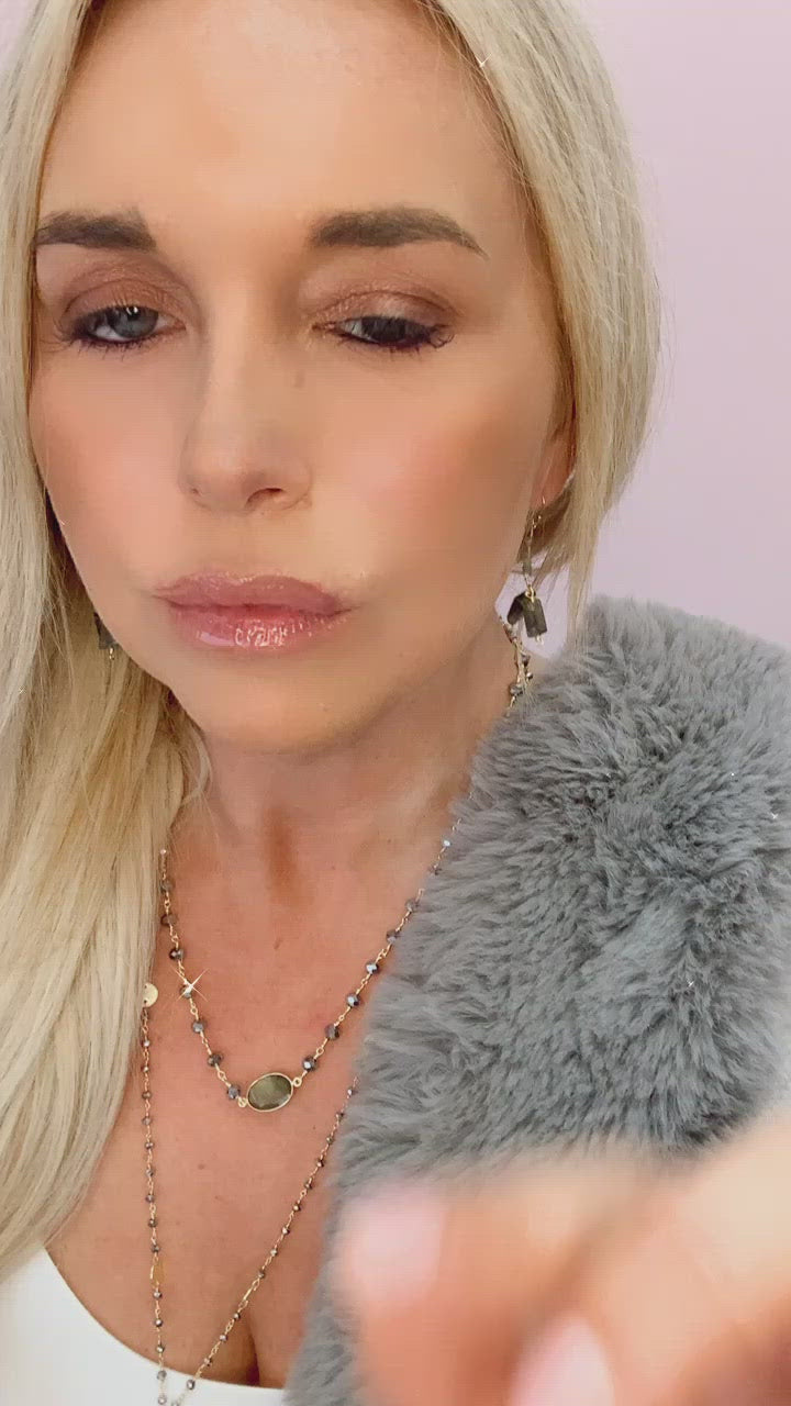 Del Mar Earrings in Labradorite