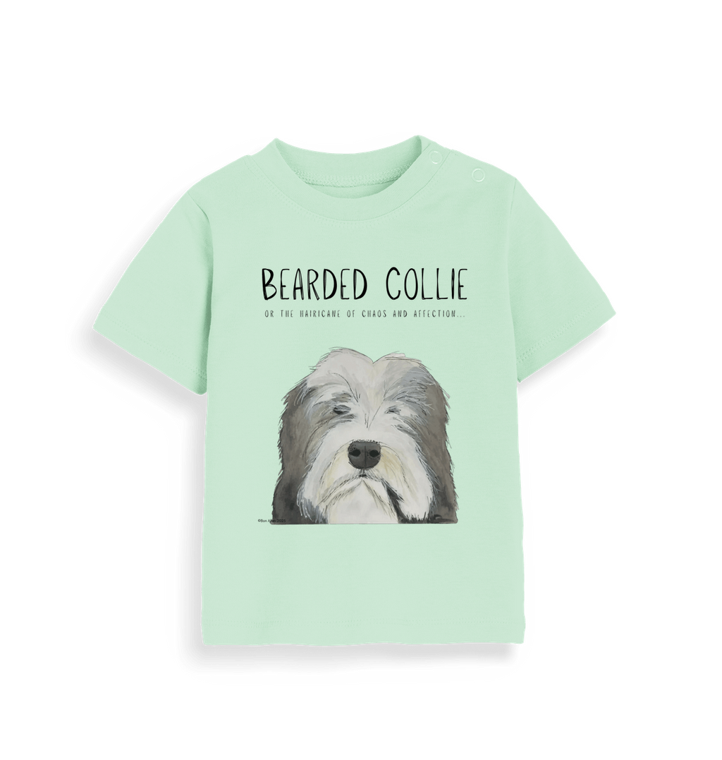 The Bearded Collie Baby T-Shirt: Chaos and Cuteness in One Adorable Tee