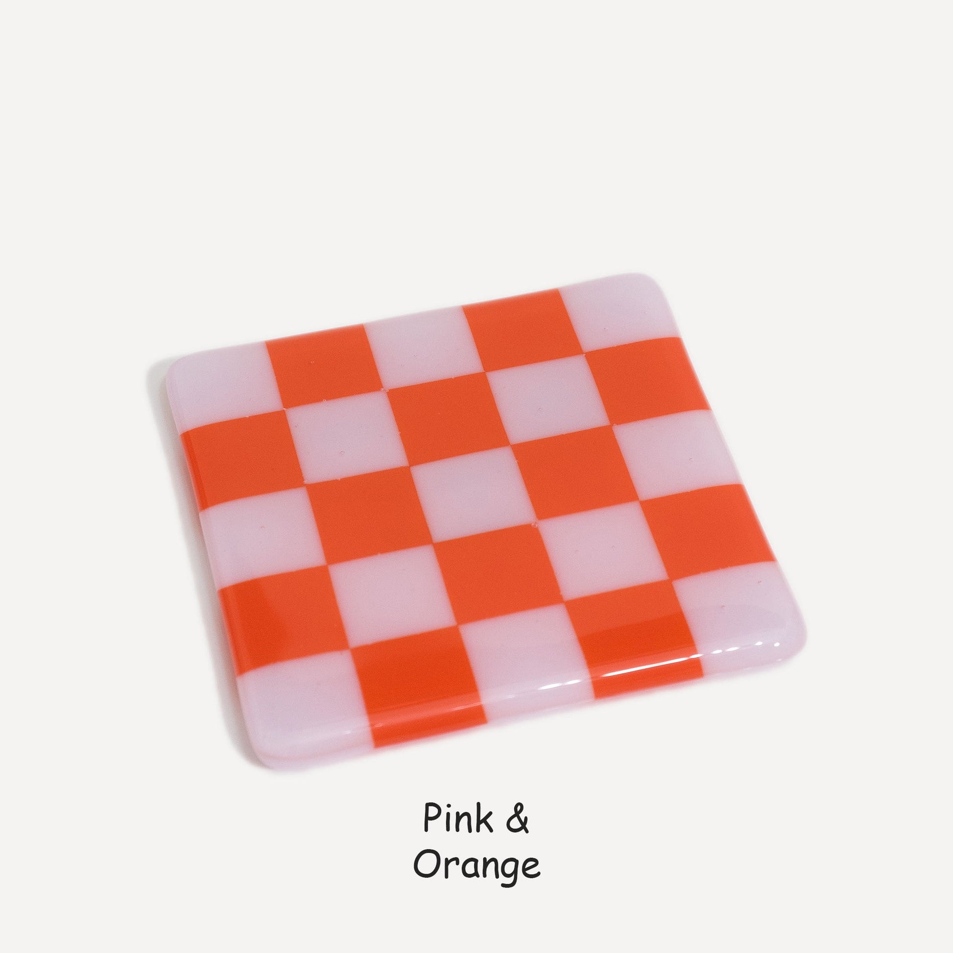 10cm Chequered Dual Colour Coaster - Oceanside Collection