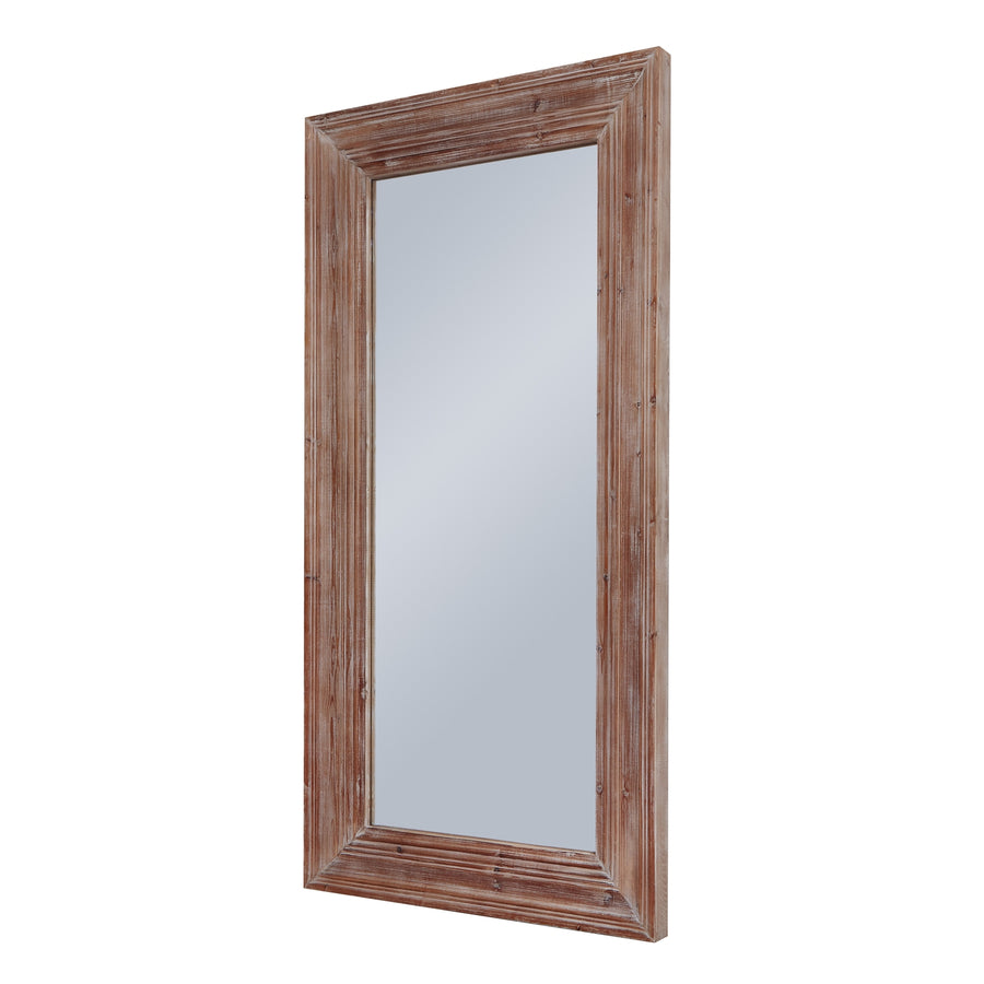 The Newby Washed Wood Large Mirror - Rustic Charm & Timeless Elegance for Any Space by Hill Interiors at www.brixbailey.com