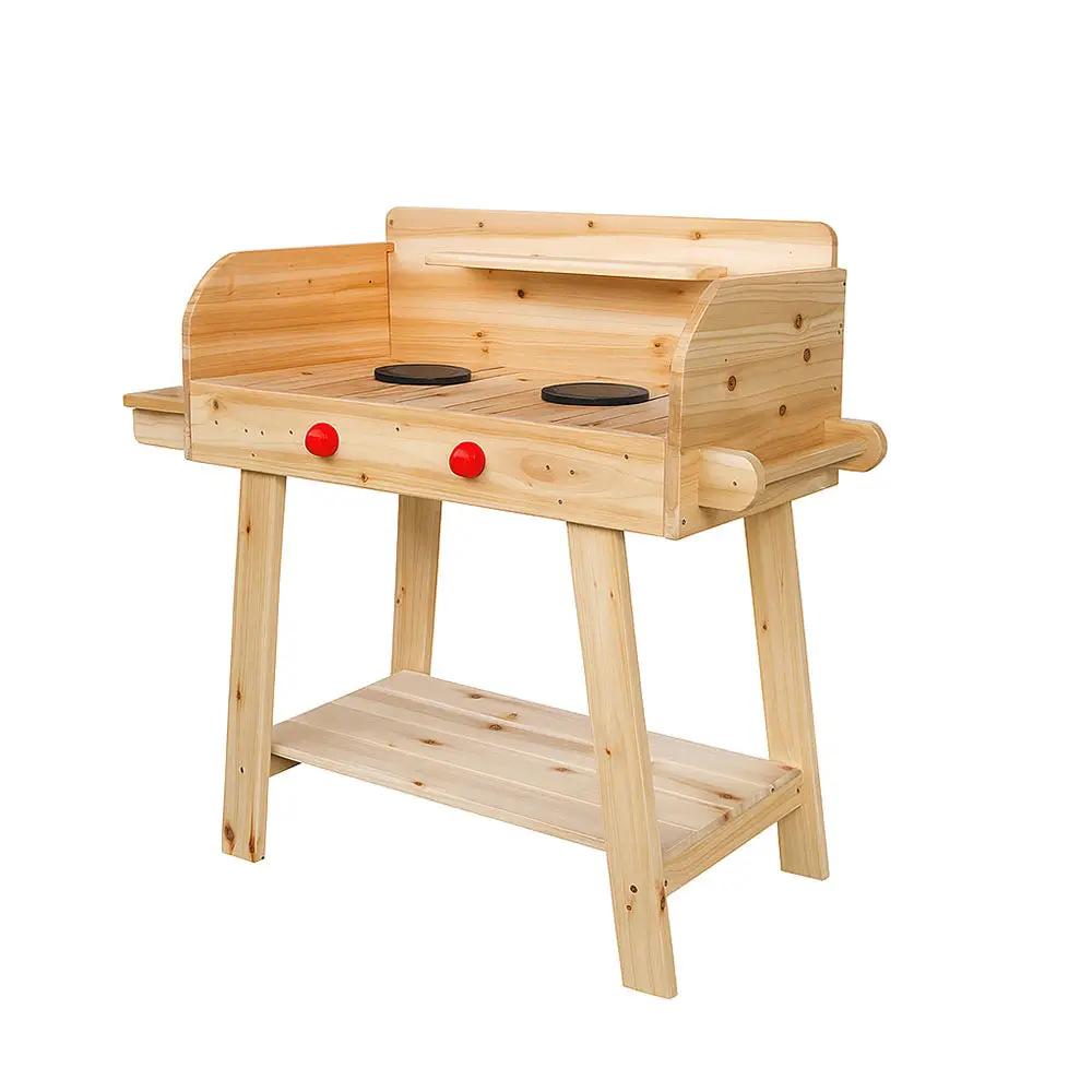 Children’s Outdoor Wooden BBQ Stand