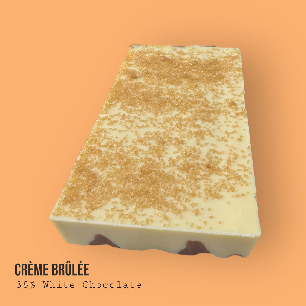 Creme Brulee Custard and Vanilla White Chocolate Dessert Bar 230g