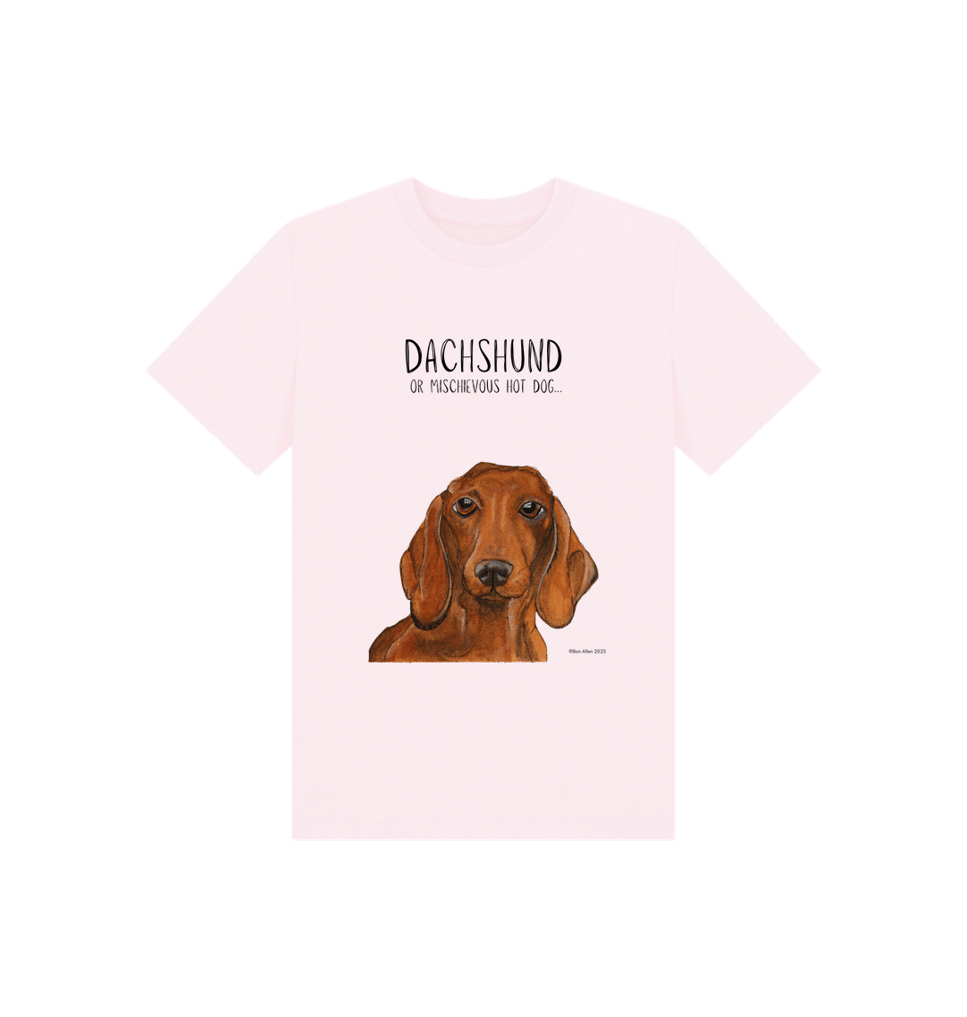 Mischievous Hot Dog Kids' T-Shirt – Small Pup, Big Attitude!