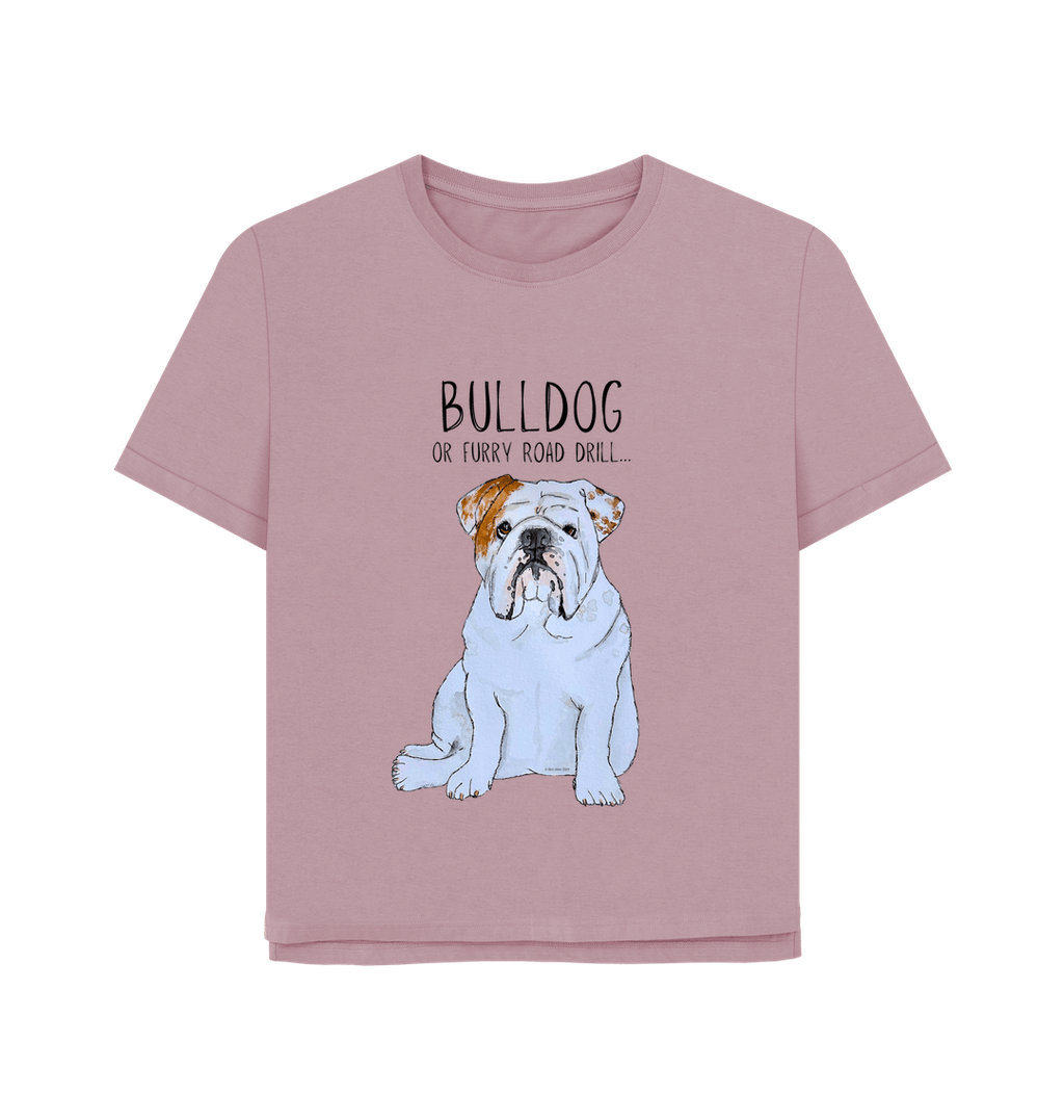 Bulldog Chic: Furry Road Drill Women’s Tee for Fierce Fashion!