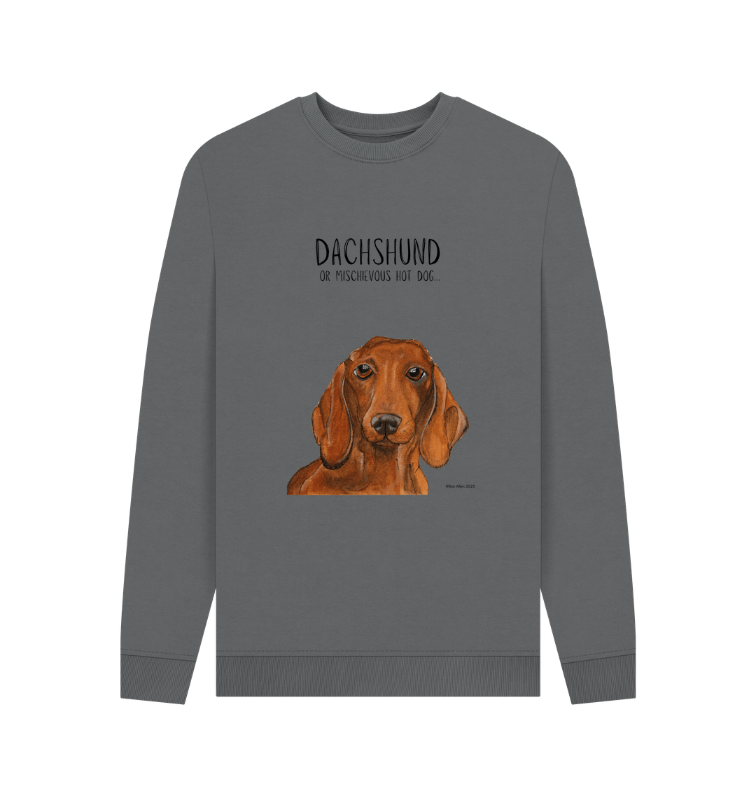 Mischievous Hot Dog Sweatshirt – For the Fearless Doxie Fans!