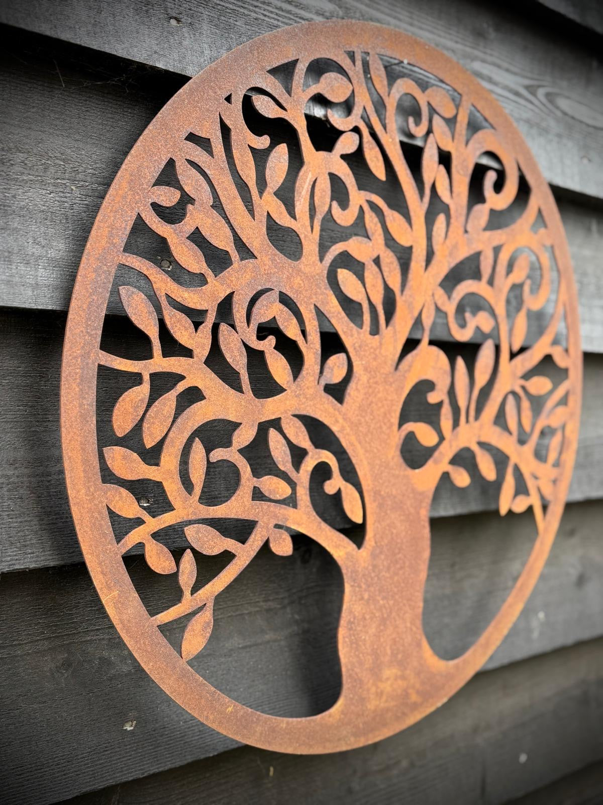 Rusty Tree Of Life Garden Decoration