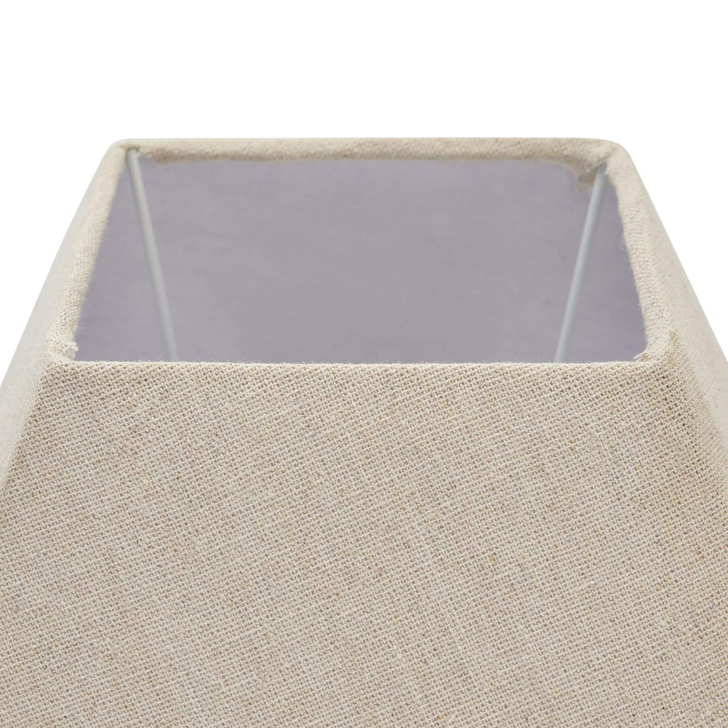 Grey-washed wood table lamp with natural linen shade, elegant fluted base for modern or rustic home decor. by Sostter at brixbailey.com