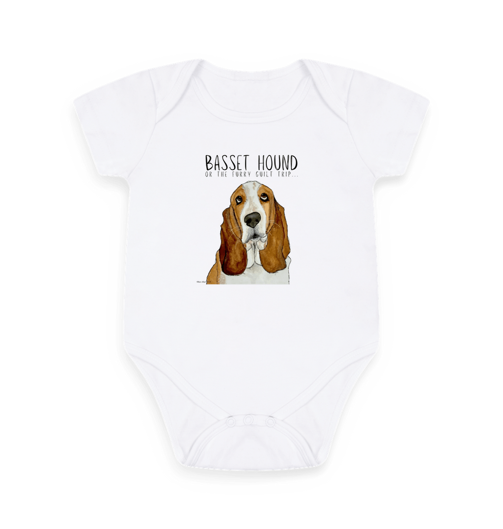 Basset Hound Baby Bodysuit: For the Littlest Guilt Trip Enthusiast!
