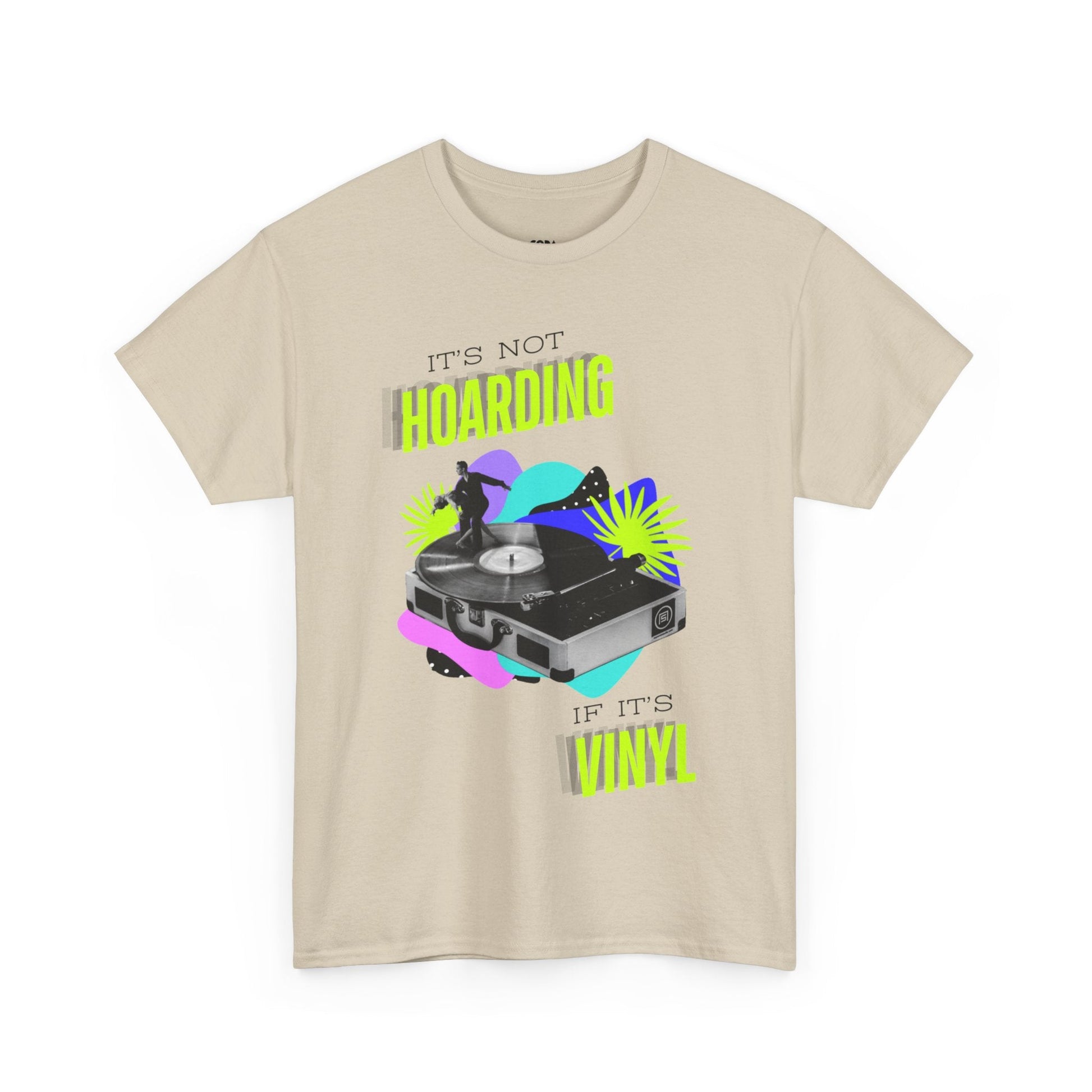 It's Not Hoarding If It's Vinyl Fluorescent Men's T-Shirt