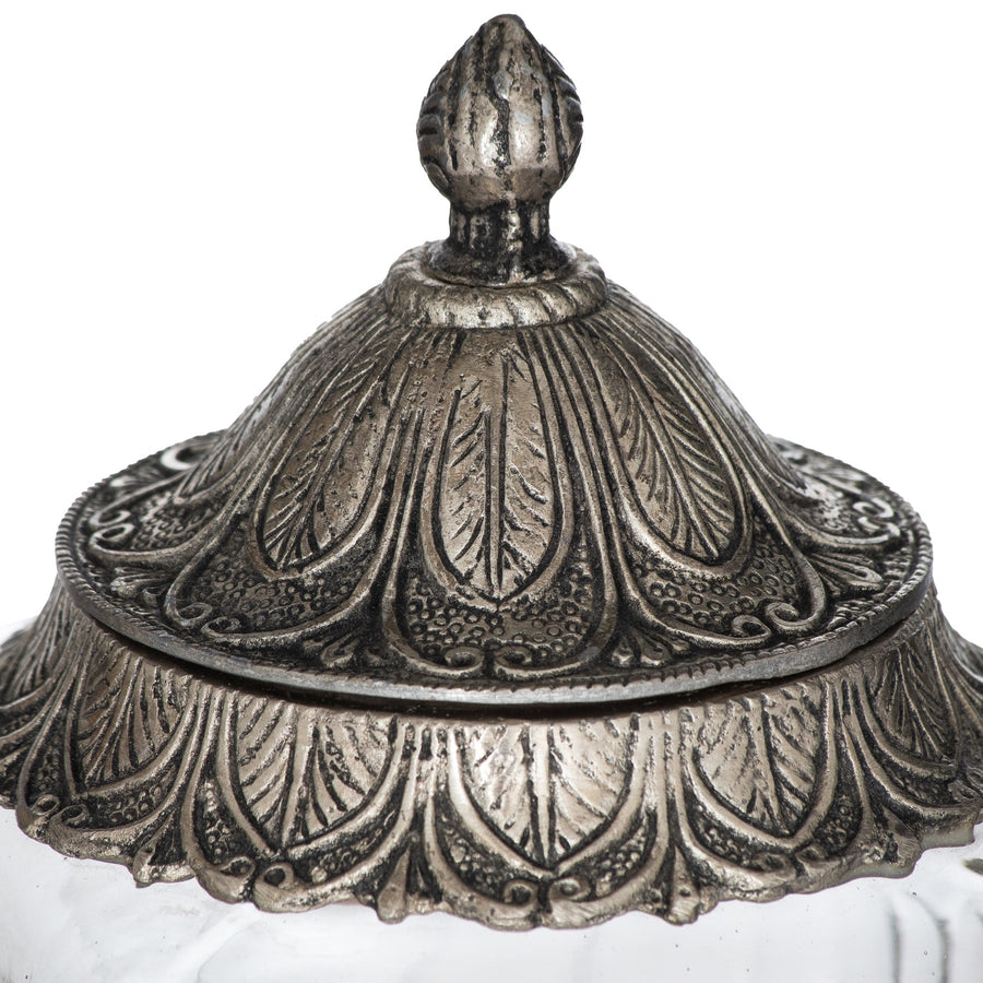 The Noel Collection Silver Forest Medium Candle Holder