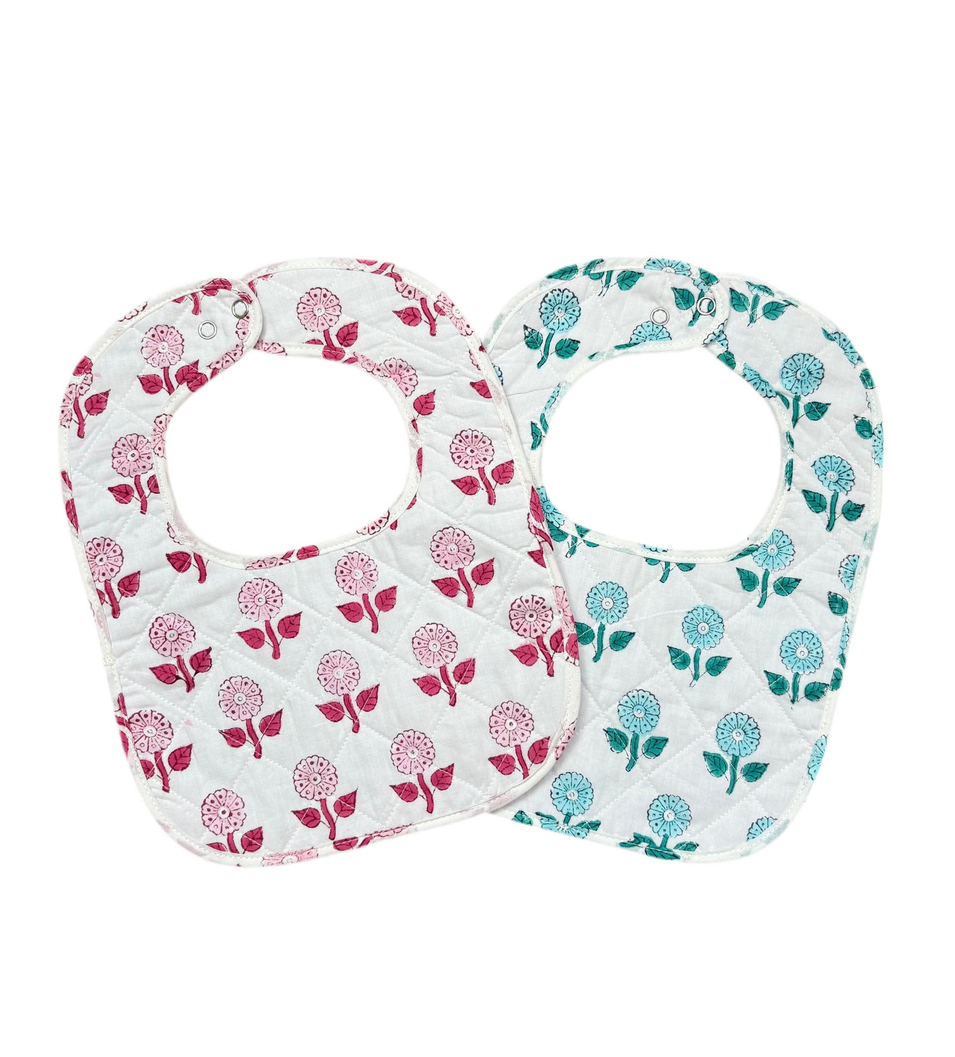 Floral Quilted Bib 2 Pack