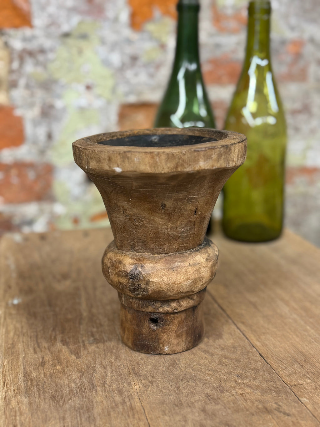 Rustic Wooden Candle Holder / Church Candle Stand / Reclaimed Farmhouse Decor QQ