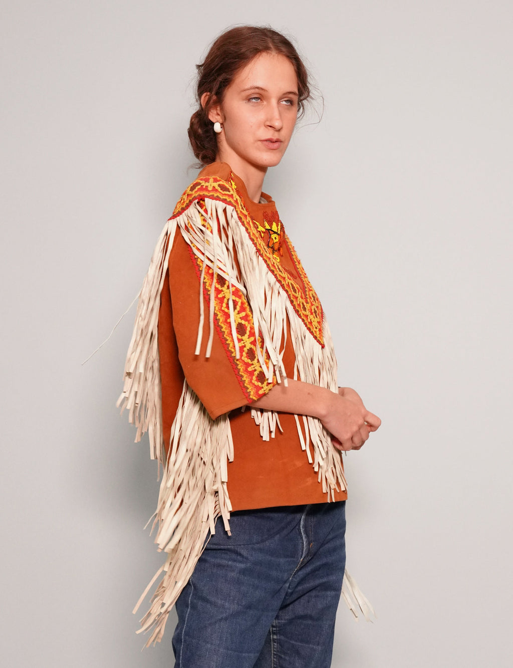 Aztec Leather Jacket