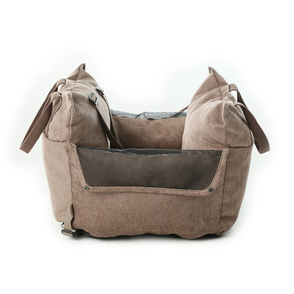 Puff Guard Dog Car Seat in Camel