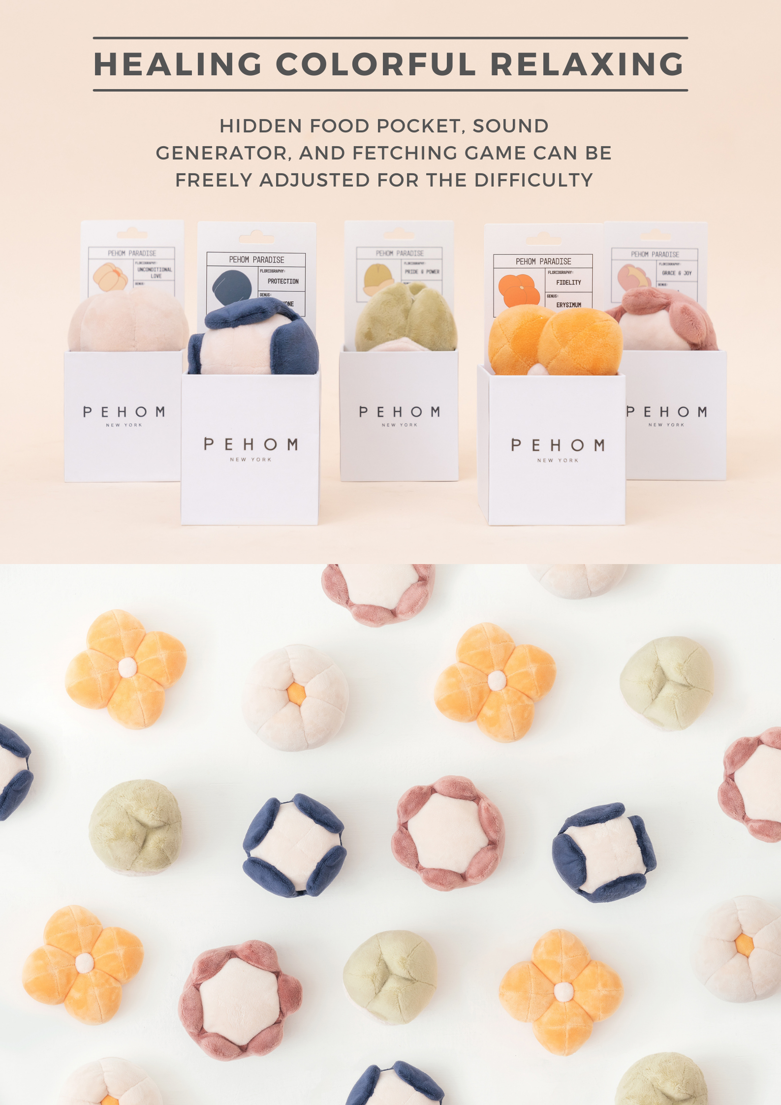 Cucurbita Plush Pet Toy with Hidden Treat Pocket